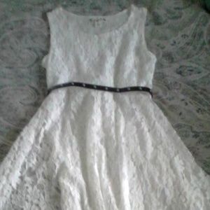 Knit Works White Lace Dress